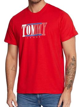 Camiseta Tommy Jeans logo rojo