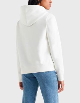 Sudadera Tommy Jeans logo blanco