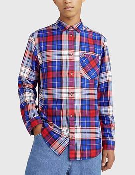 Camisa Tommy Jeans cuadros franela multi