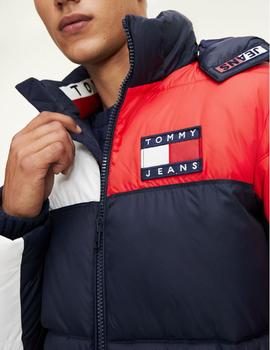 Chaqueta Tommy Jeans Essential Colorblock marino