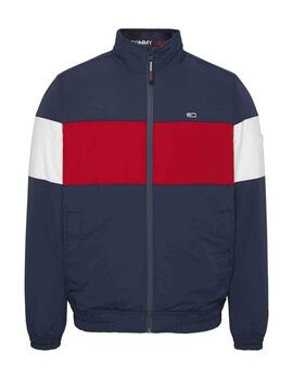 Cazadora Tommy Jeans colorblock marino