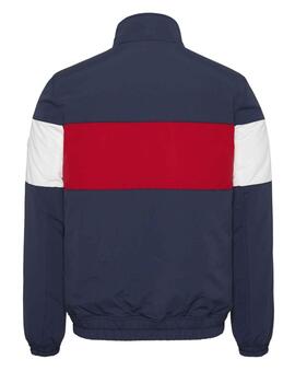 Cazadora Tommy Jeans colorblock marino