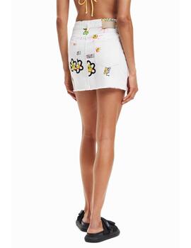 Minifalda Desigual Senda blanco