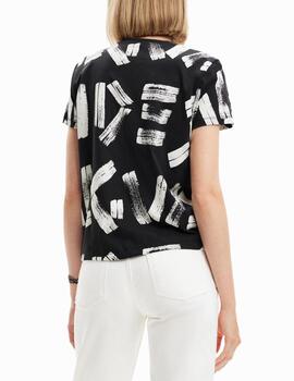 Camiseta Desigual Glasgow negro