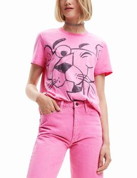 Camiseta Desigual Pink Panther rosa