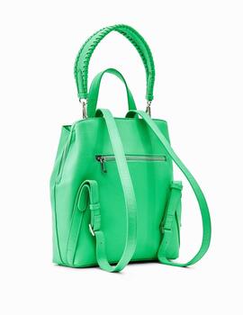 Mochila Desigual Half Logo verde