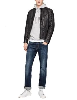 Cazadora Pepe Jeans piel Damascus negro