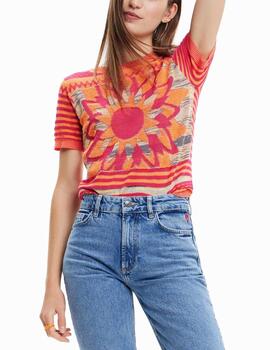 Camiseta Desigual Lucca punto flor