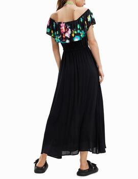 Vestido Desigual Susan volante negro