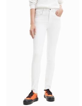 Pantalón vaquero Desigual Lia skinny blanco