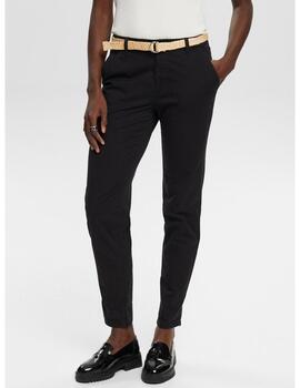 Pantalón chino Esprit cropped negro