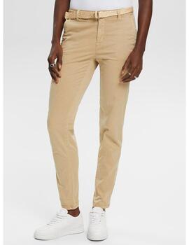 Pantalón chino Esprit cropped camel