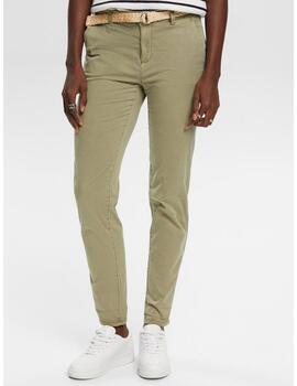 Pantalón chino Esprit cropped khaki