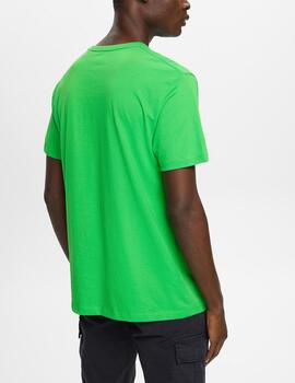 Camiseta Esprit estampada verde
