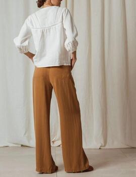 Blusa Indi&Cold puntillas crudo