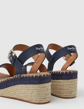 Sandalias cuña Pepe Jeans Witney marino