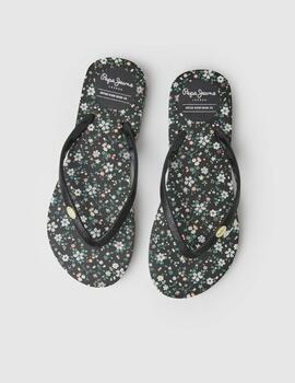 Chanclas Pepe Jeans Rake Garden negro