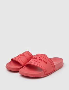 Chanclas Pepe Jeans Logo coral