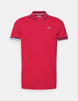 Polo Tommy Jeans rojo