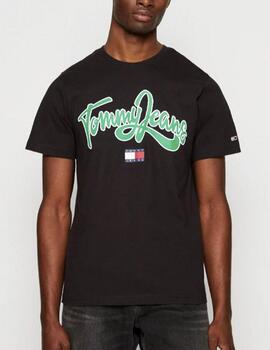 Camiseta Tommy Jeans logo negro