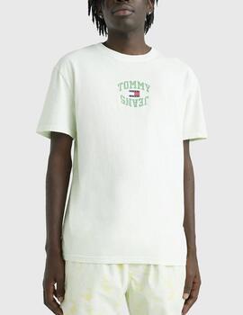 Camiseta Tommy Jeans logo verde