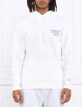 Sudadera Tommy Jeans logo blanco