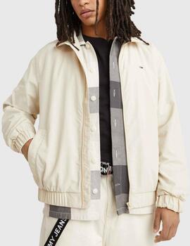 Cazadora Tommy Jeans bomber beige