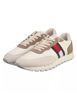 Zapatillas Tommy Jeans logo beige