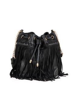 Bolso Naf Naf flecos negro