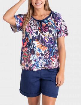 Blusa Massana estamapada azul