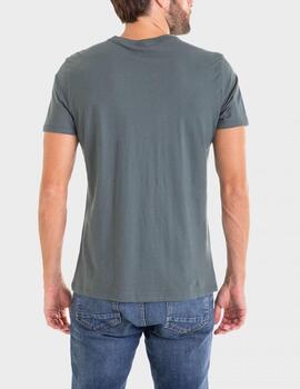 Camiseta Massana estampada khaki