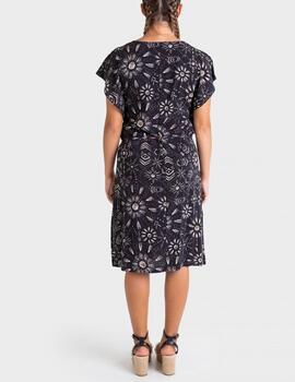 Vestido Massana estampado negro