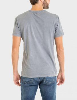 Camiseta Massana estampada gris