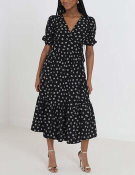 Vestido Brave Soul estampado negro