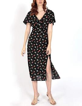 Vestido Brave Soul estampado negro