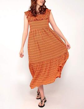 Vestido Brave Soul maxi naranja