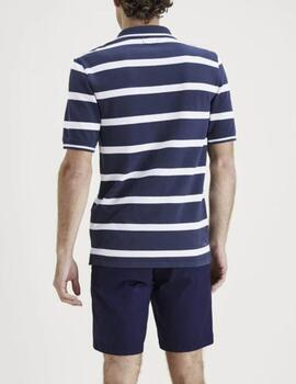 Polo Dockers slim rayas marino