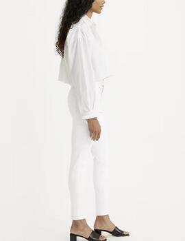 Pantalón vaquero Levis 721 High Rise Skinny blanco