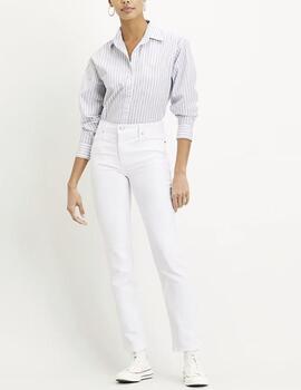 Pantalón vaquero Levis 724 High Rise Straight blanco