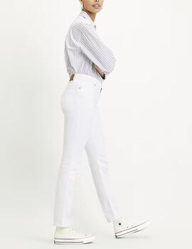 Pantalón vaquero Levis 724 High Rise Straight blanco