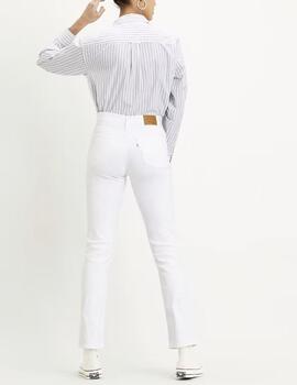 Pantalón vaquero Levis 724 High Rise Straight blanco