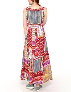 Vestido Brave Soul estampado patchwork