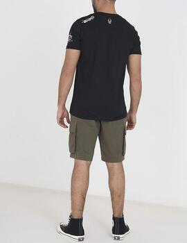 Camiseta Brave Soul estampada negro