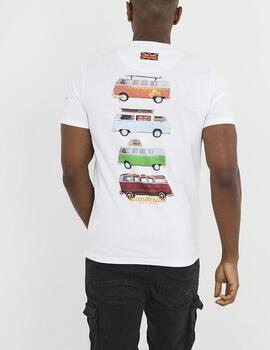 Camiseta Brave Soul estampada blanco