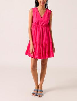 Vestido Naf Naf fucsia