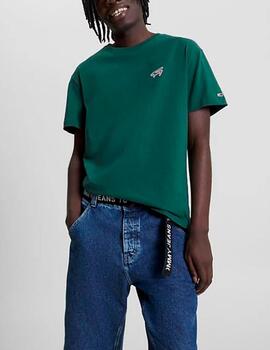 Camiseta Tommy Jeans logo verde