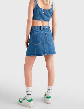 Minifalda Tommy Jeans denim