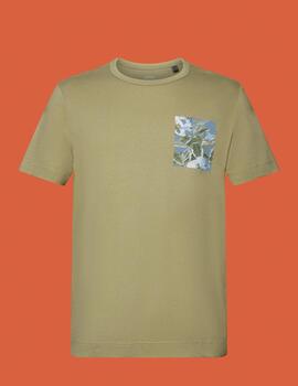 Camiseta Esprit khaki