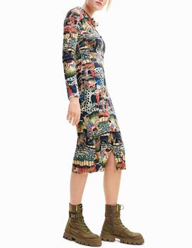 Vestido Desigual tapestry Lacroix