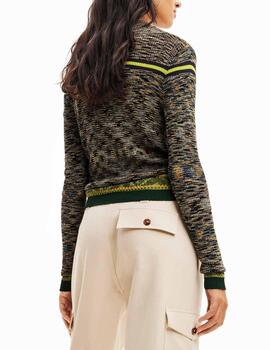 Jersey Desigual jaspeado verde